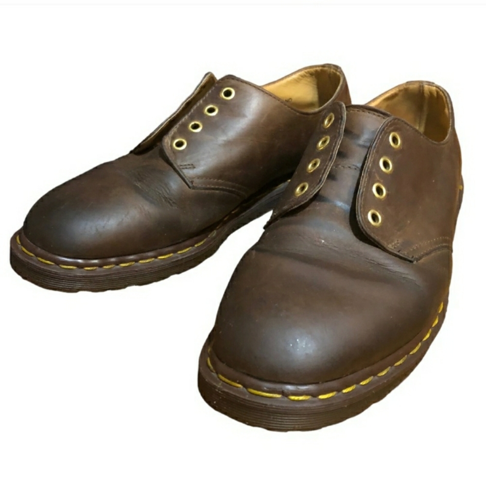 DR MARTENS 1561 Gibson Brown 4 Eye OxfordsVintage EUC!